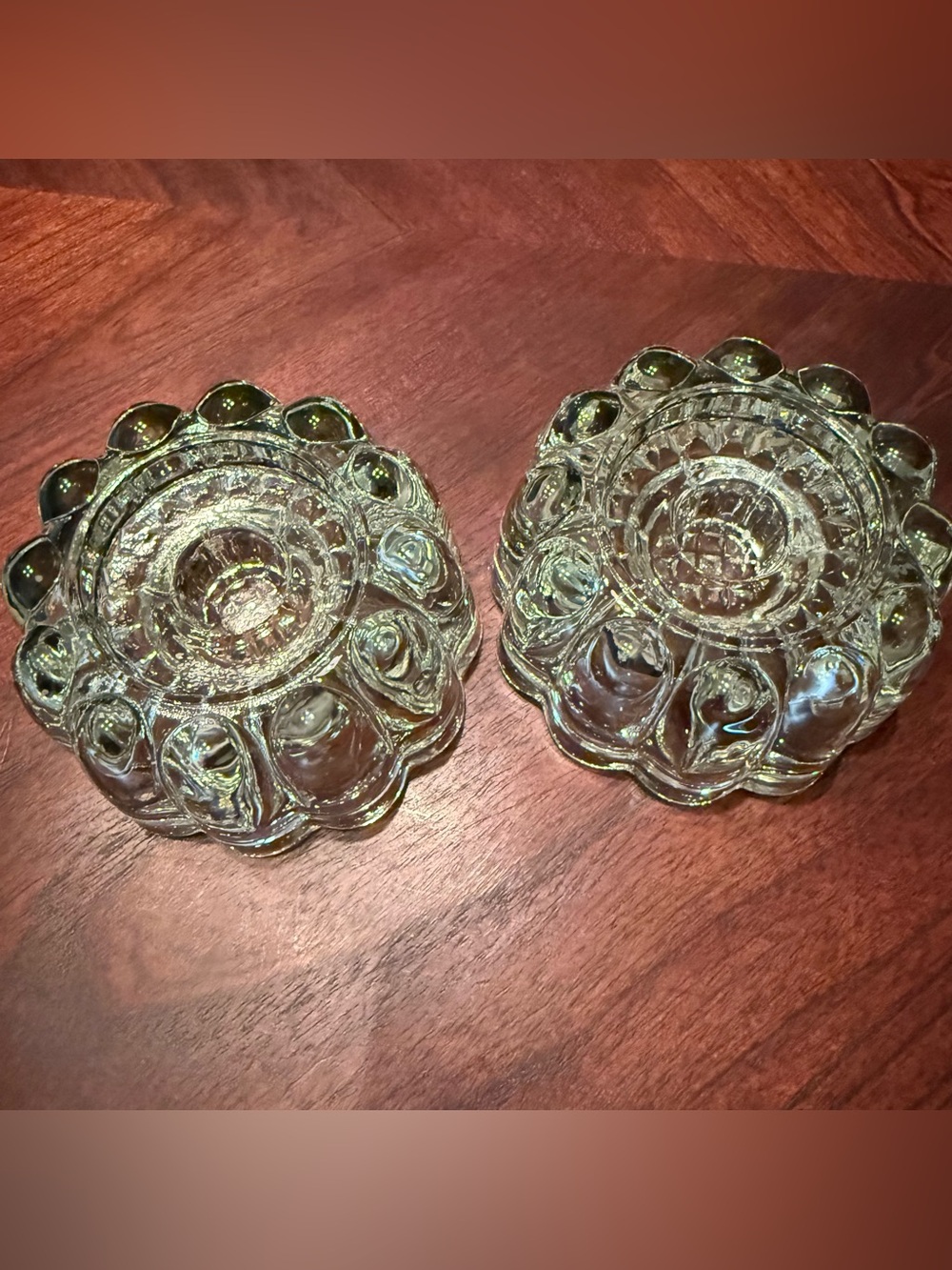 Princess House Ribbed 3-Way Candle Holder